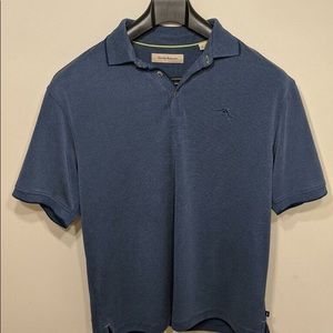 Tommy Bahama XL Blue Cotton/Poly Marlin Polo Shirt